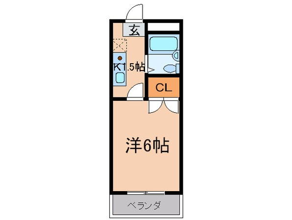 川西高田マンションの物件間取画像